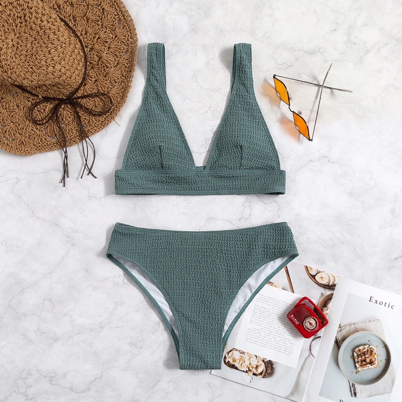 Set bikini 2 mảnh cạp cao