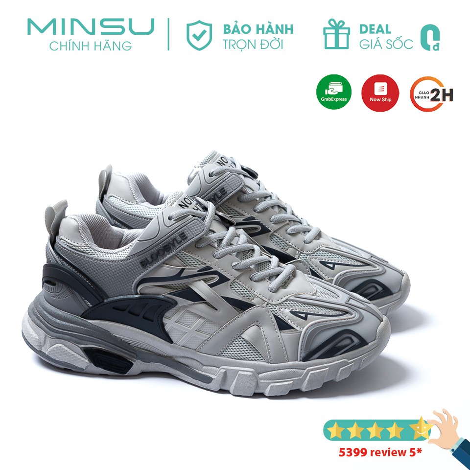 Giày Thể Thao Nam BLOOBYLE MINSU M6381 Sneaker Nam Hàn Quốc Thoáng Khí Rất Đẹp Khi Mang Giày Đi Chơi, Đi Học, Tập Gym