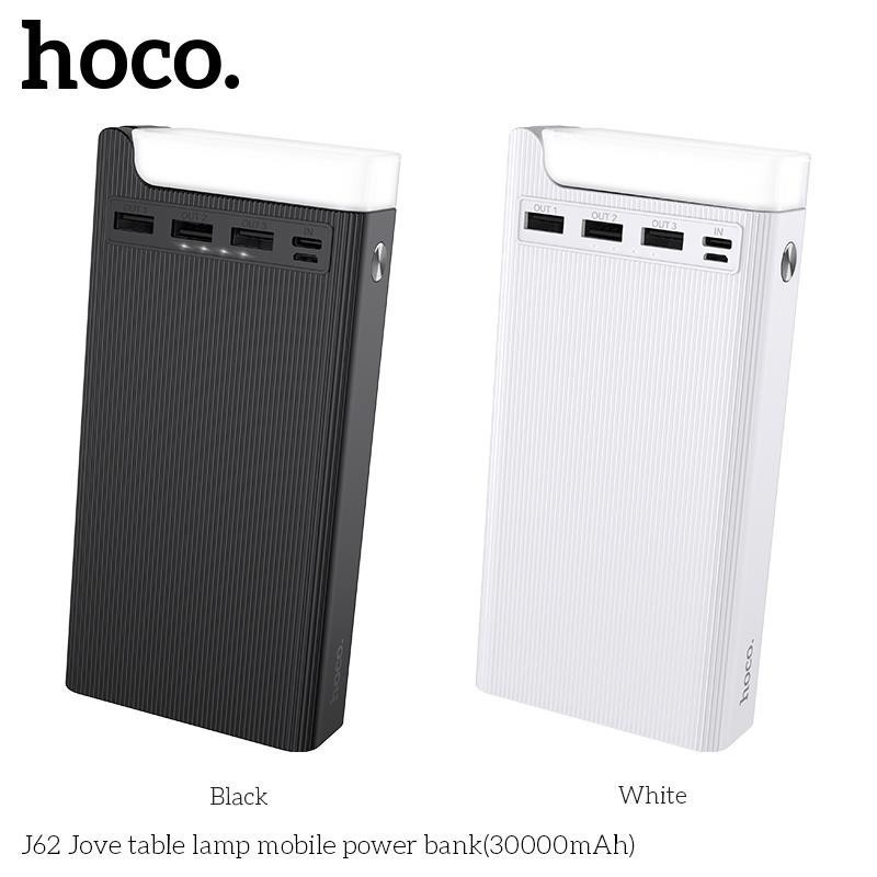 Sạc dự phòng 30000mAh SSR Hoco J62 Chính Hãng - Sạc nhanh 18w - 5 Cổng - Tích Hợp Đèn Pin (LA380494)