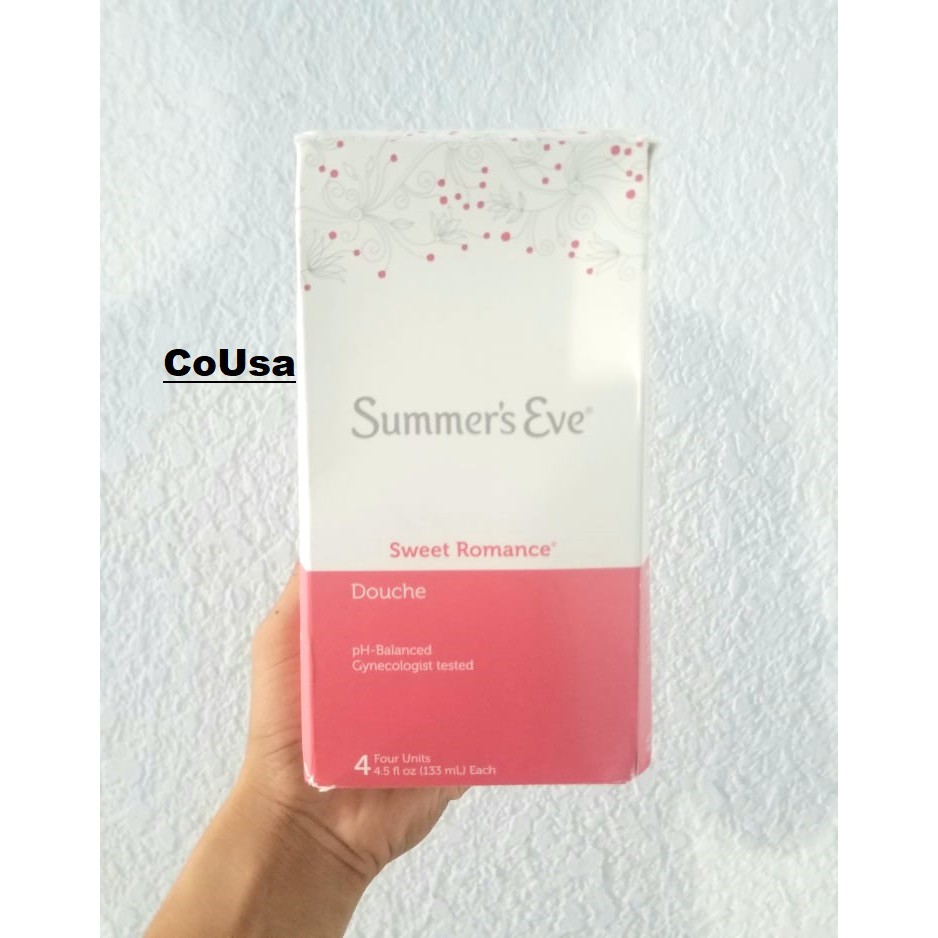 [ Ảnh Thật ] Bộ 4 Ống Vệ Sinh Phụ Nữ Summer's Eve Douche Sweet Romance