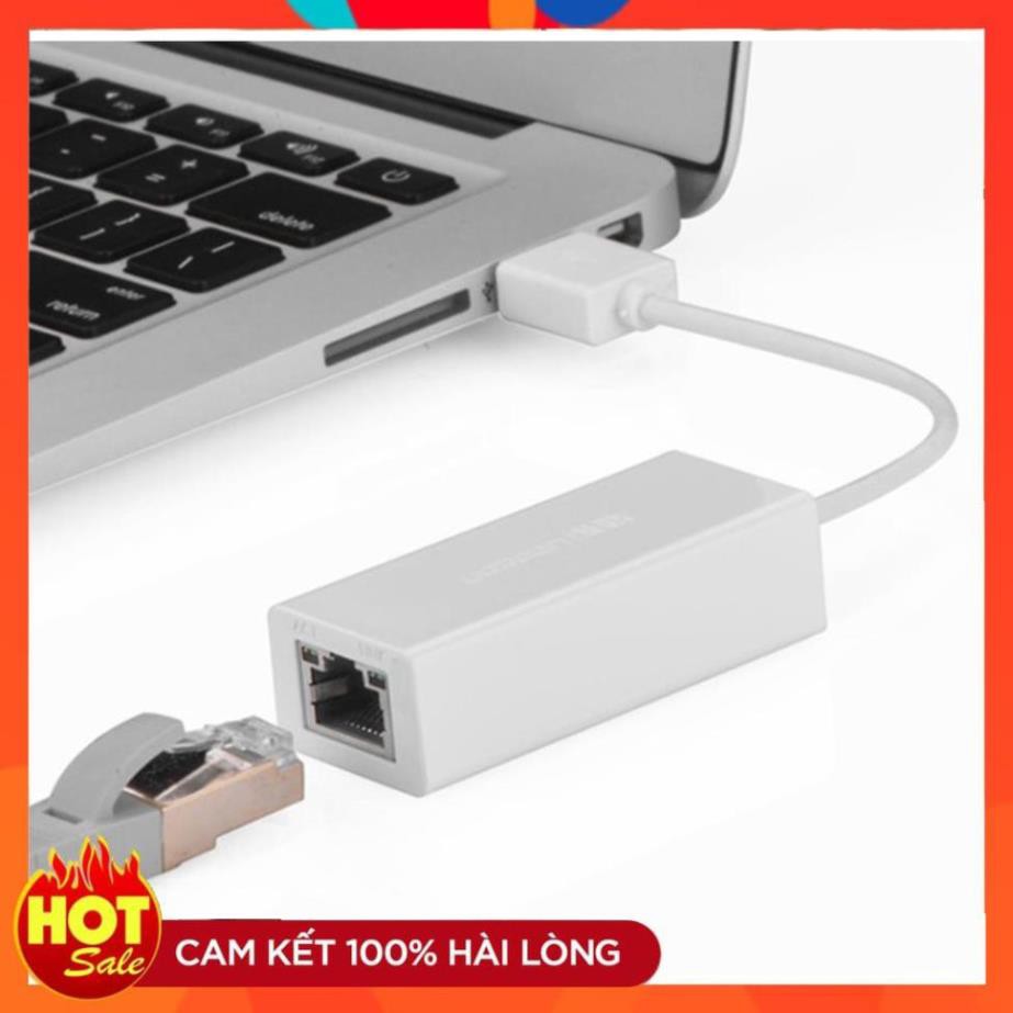 [Chính Hãng] Đầu đổi USB 2.0 sang Lan RJ45 Ugreen 20253_Hàng chính hãng bảo hành 18 tháng