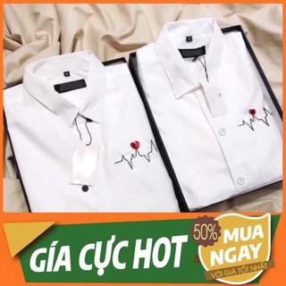 ƯU ĐÃI. QUẢNG CHÂU ODER CHÍNH HÃNG TẬN GỐC ĐỘC QUYỀN áo sơmi nam nữ thêu tên theo yêu cầu kate lụa thái HOT HOT