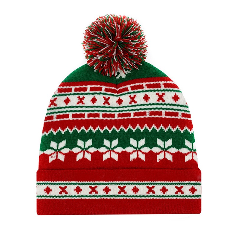 Set 2 Mũ beanie Kèm Khăn Choàng Cổ Giữ Ấm Mùa Đông Phong Cách Giáng Sinh Cho Nam Và Nữ