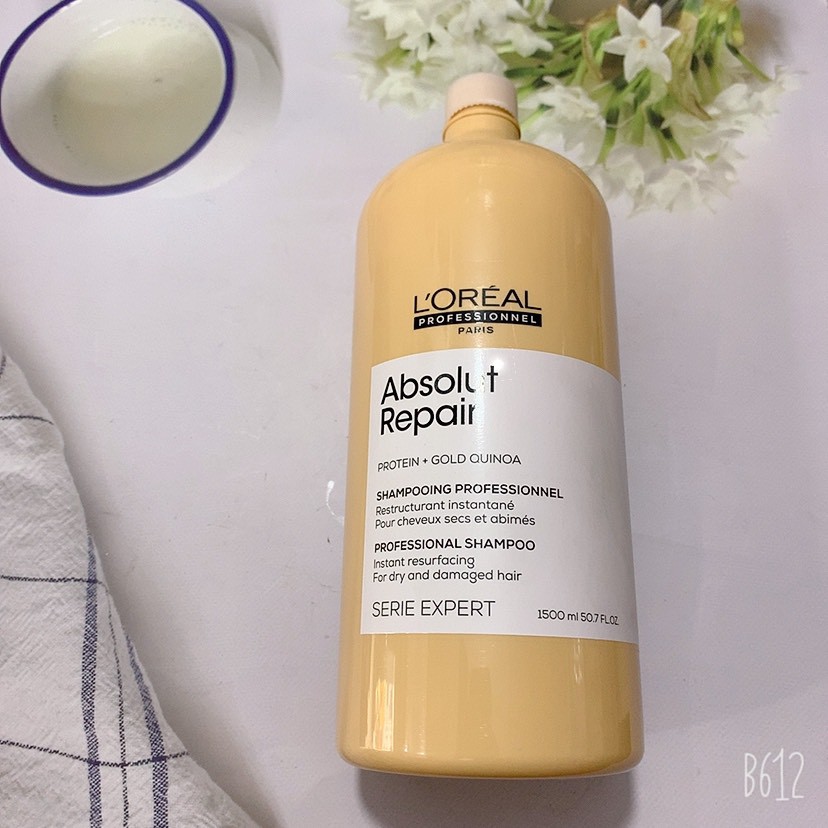 Dầu gội chăm sóc tóc hư tổn LOREAL PROFESSTIONAL Absolut Repair Lipidium