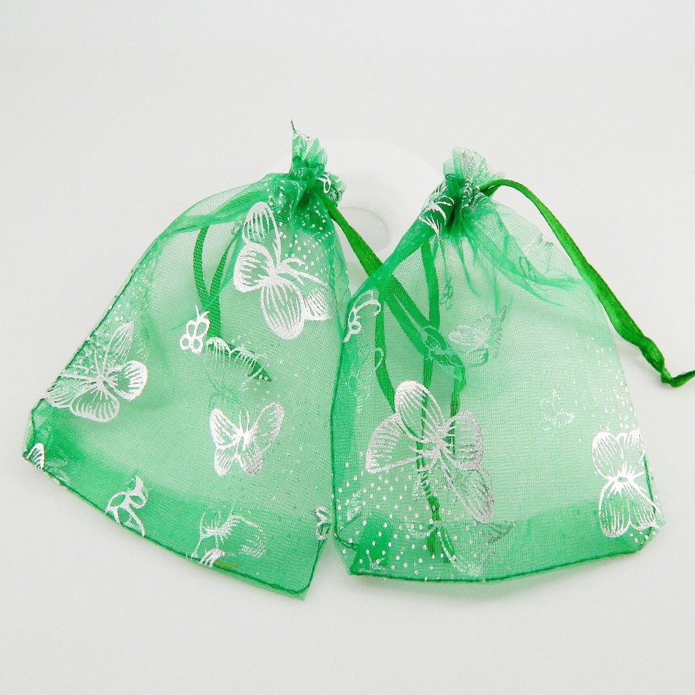 Set 10 Túi Dây Rút Đựng Trang Sức Hình Bướm Xinh Xắn