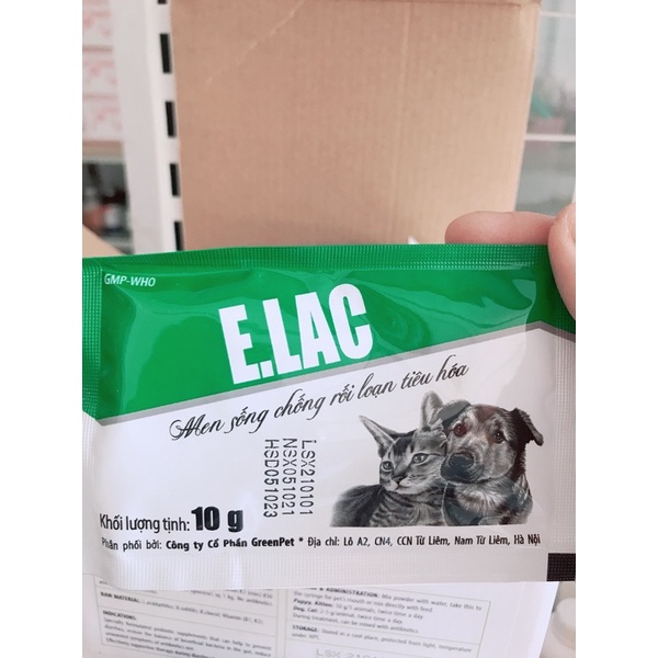 MEN E.LAC CHO CHÓ MÈO HỖ TRỢ TIÊU HOÁ