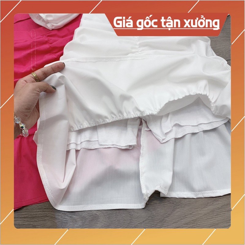 Sét Váy Cổ Vuông Rúm Hót Nhất Hè Năm Nay [ 𝐅𝐑𝐄𝐄 𝐒𝐇𝐈𝐏 ]Vải Thô Quảng Châu Loại 1 Mặc Mềm Mát Lắm ạ, Đi Dự Đám Cưới Nyc...