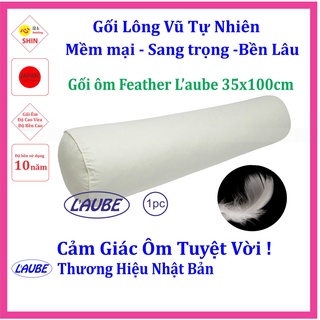Gối ôm lông vũ Laube Feather 35x100cm