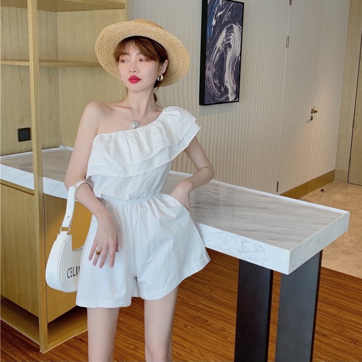 [Hai cách mặc quần áo]Mới Bộ Áo Liền Quần 3 Món Thời Trang Nữ Tính