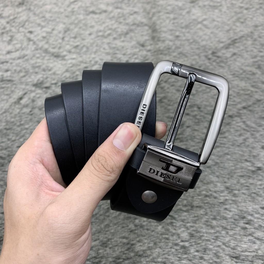 Thắt lưng/dây lưng nam da bò thật mặt kim bản to 4cm