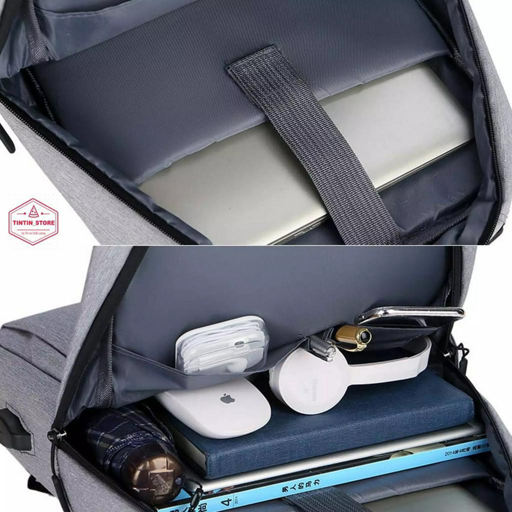 Balo Laptop, Cặp Đựng Laptop chống sốc dùng đi học, đi làm, đi chơi, đi du lịch có cổng sạc USB