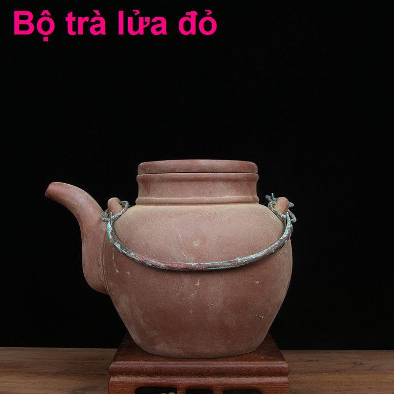 chén rẻYi Zisha Pot Bản gốc Mỏ thủ công Handmade Hộ gia đình Cách mạng văn hóa Ấm trà cũ nổi tiếng suất lớn Bộ đun1