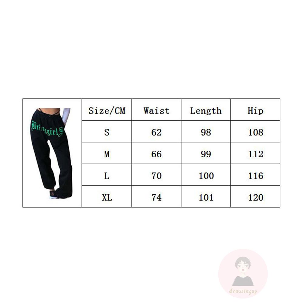 Quần Dài Harem Dáng Rộng Eo Co Giãn In Họa Tiết Chữ Màu Xám / Đen Cá Tính Cho Nữ