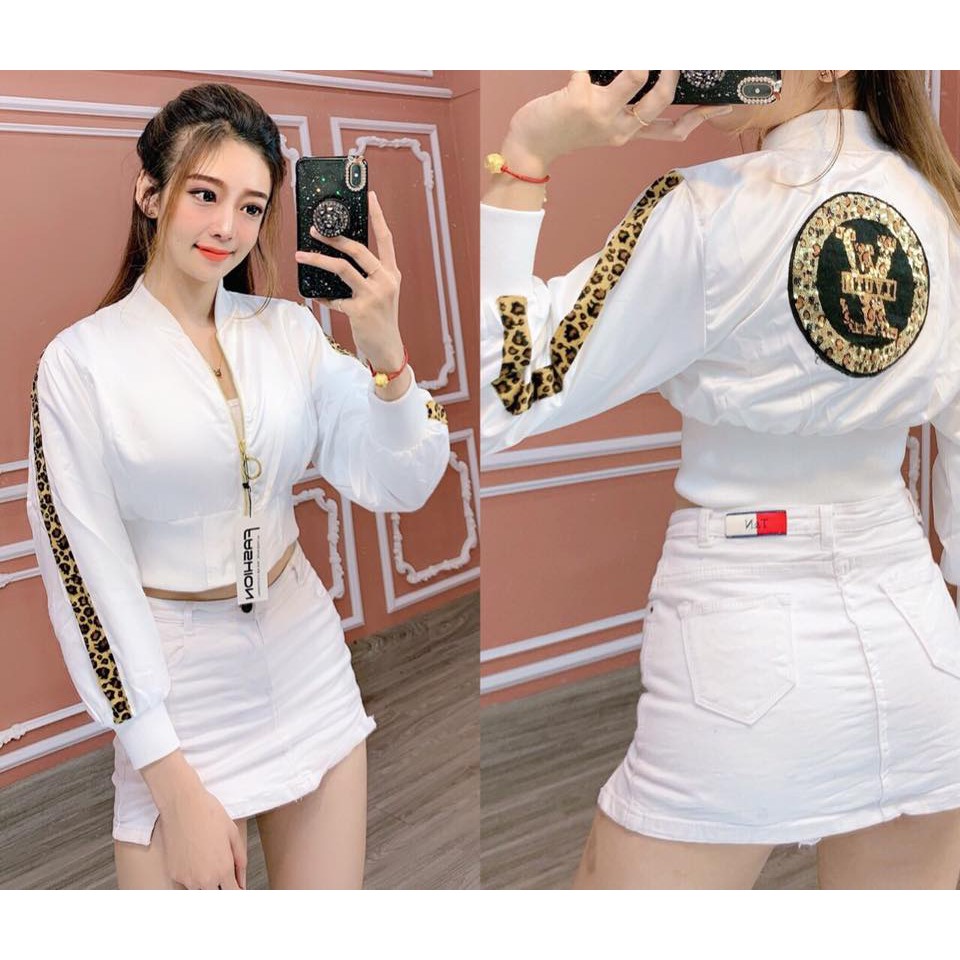 [CAO CẤP] ÁO KHOÁC PHI LỤA VIỀN BEO | BigBuy360 - bigbuy360.vn