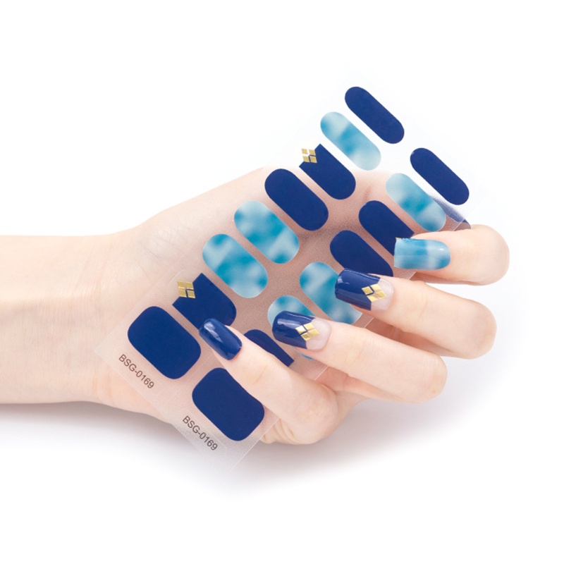 Sticker Dán Móng Tay Dạng Gel Chống Nước Bán Nguyệt Thời Trang Cổ Điển