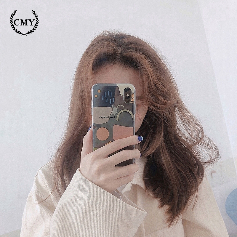 Ốp điện thoại họa tiết trừu tượng bình bầu trời và hình vuông cho iPhone11/11Pro 11pro Max X XR XS XS MAX 78 plus SE | BigBuy360 - bigbuy360.vn