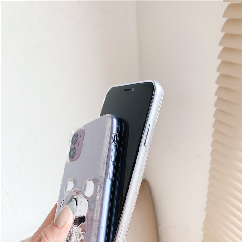 Ốp lưng silicon họa tiết gấu Winnie cười dễ thương cho iPhone 12 11 Pro Max X XS Max XR 8 7 Plus | BigBuy360 - bigbuy360.vn