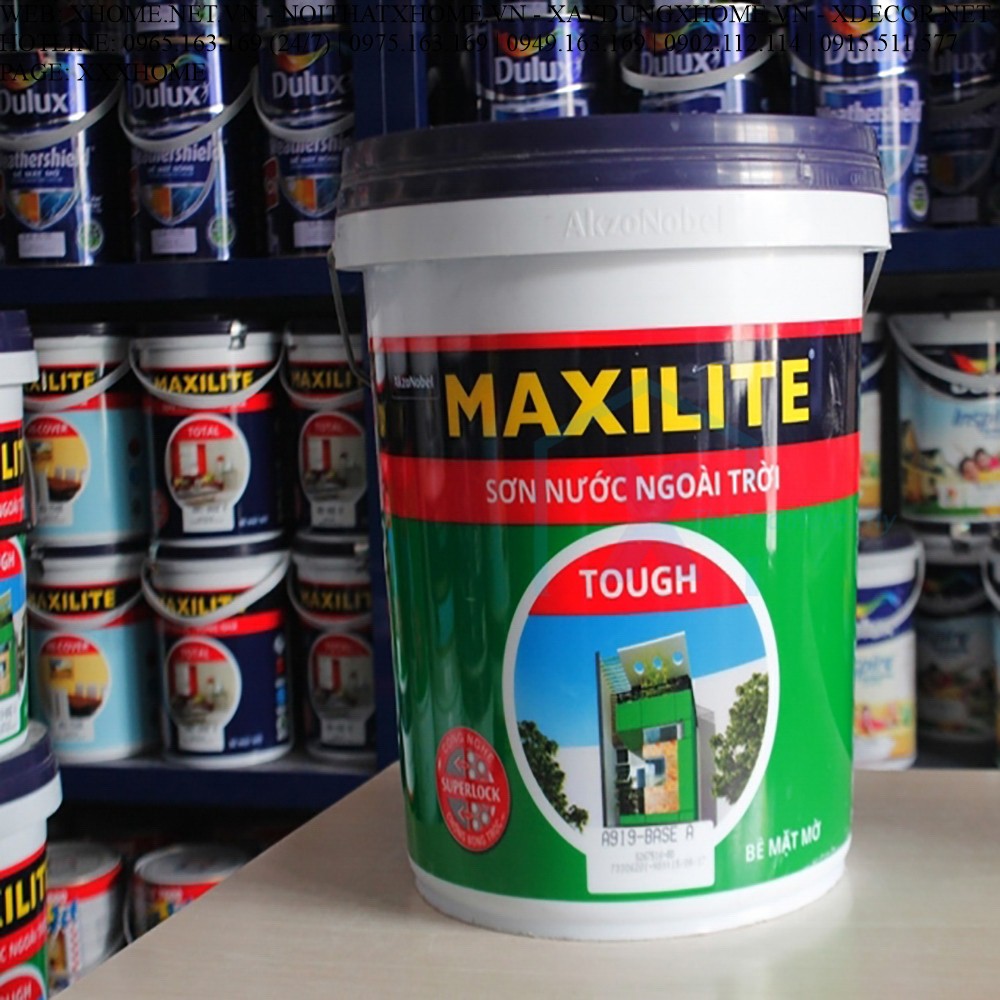X HOME - Sơn DULUX - Sơn Nước Ngoài Trời Maxilite Ultima - Bề Mặt Bóng💥NHẬN HÀNG TẠI NHÀ MÁY💥Giao hàng Toàn quốC