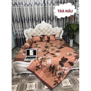 Bộ gra giường 5 món ảnh thật mẫu lv m6.2m