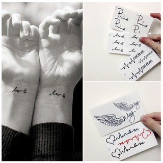 [ Anbe Tattoo] Xăm giả hình chữ (mua 3 tặng 1)