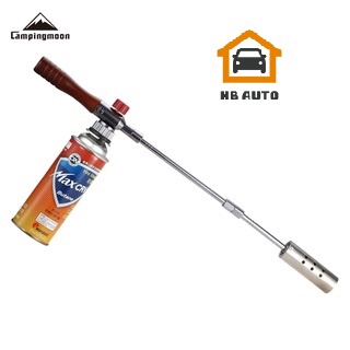 Đèn khò kèo dài campingmoon mt-3955 hợp kim nhôm, thép không gỉ, gỗ