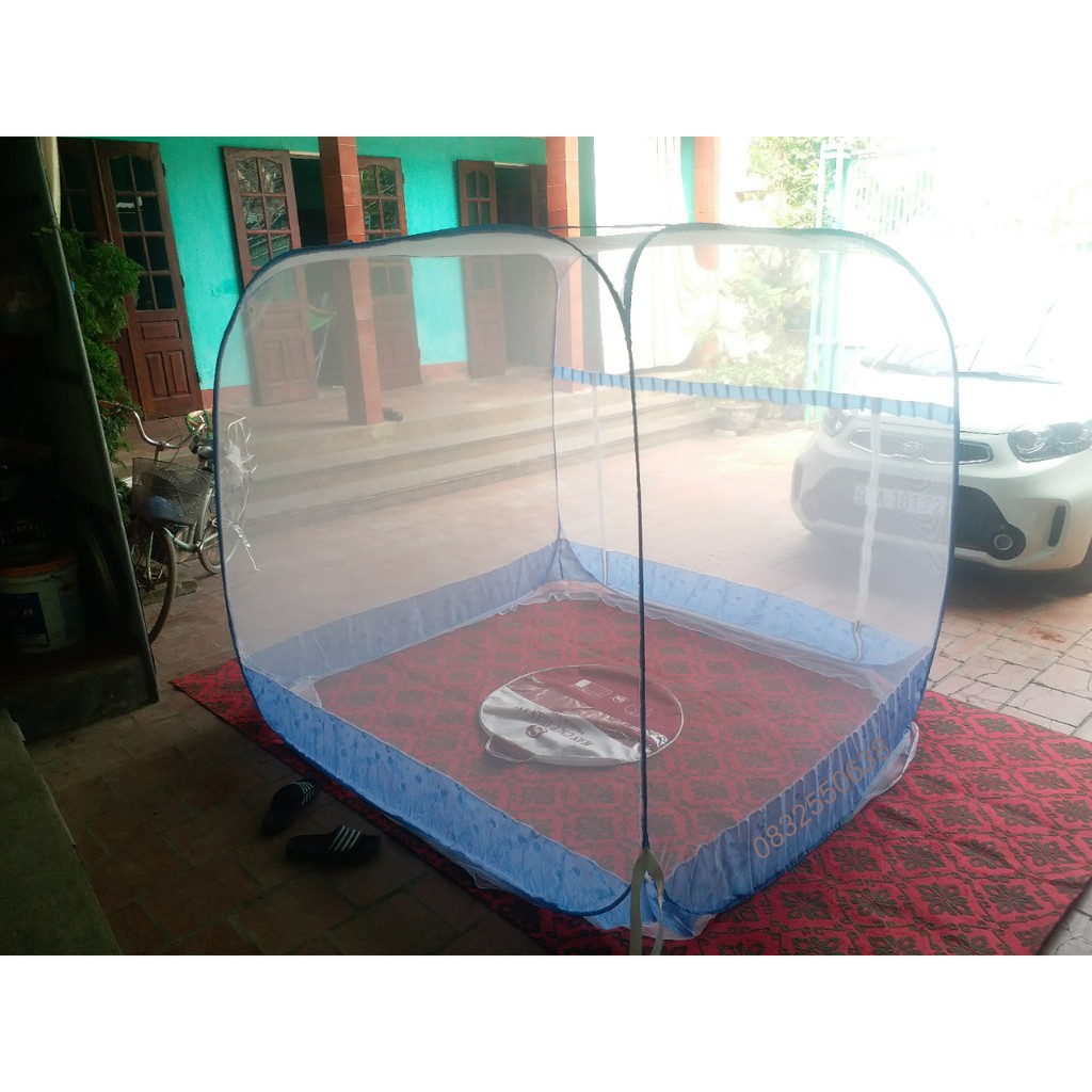 {SIÊU HOT} Màn chụp tự bung cao cấp đỉnh vuông 1M8X2M - Bảo hành khung 12 tháng