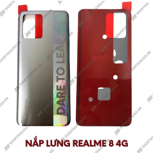 Nắp lưng realme 8 4g xám đen , bạc