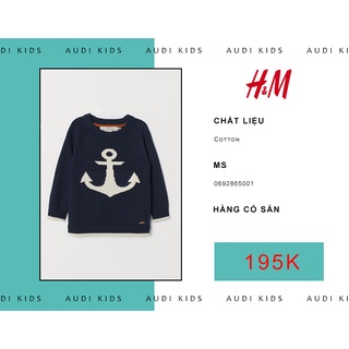 Áo len in hình mỏ neo cho bé từ 1 đến 4 tuổi - HM chính hãng