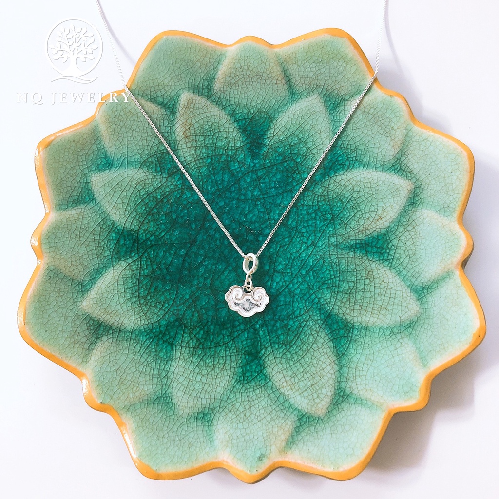 Charm bạc mặt khóa như ý treo - Ngọc Quý
