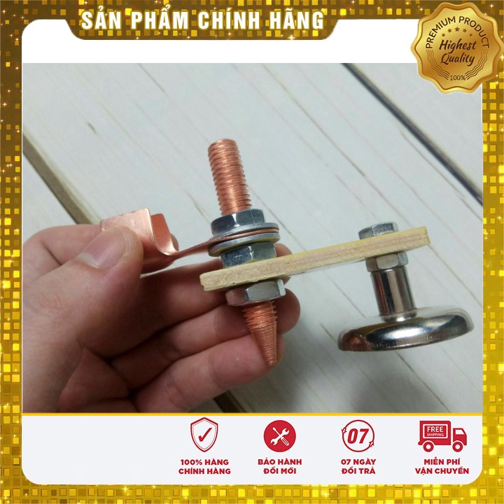 [HÀNG CHÍNH HÃNG] [ ẢNH THẬT]   Kẹp Mát Nam Châm Lực Hút Siêu Mạnh Dùng Cho Máy Hàn Cắt Đến 300A  [CHO KHÁCH XEM HÀNG]