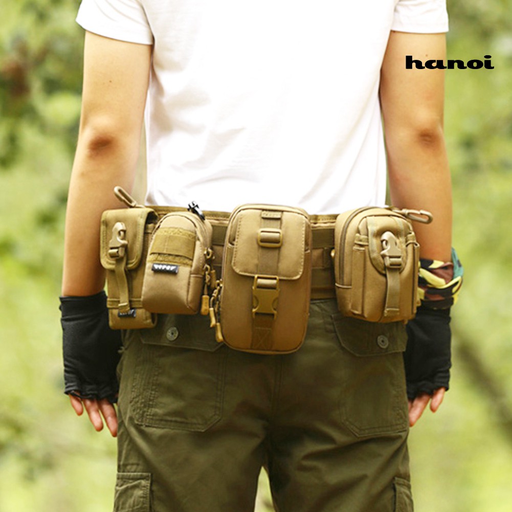 Đai đeo thắt lưng chiến thuật nylon rằn ri unisex bản rộng phong cách quân đội cho hoạt động ngoài trời