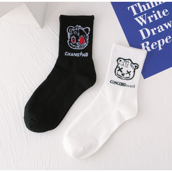 Vớ Tất cao cổ UNISEX hình Gấu siêu dễ thương và xinh xắn