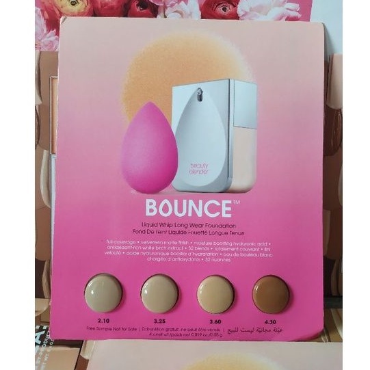 [UsA] Mẫu thử set 4 màu kem nền che khuyết điểm tự nhiên Bounce Beauty blender sample