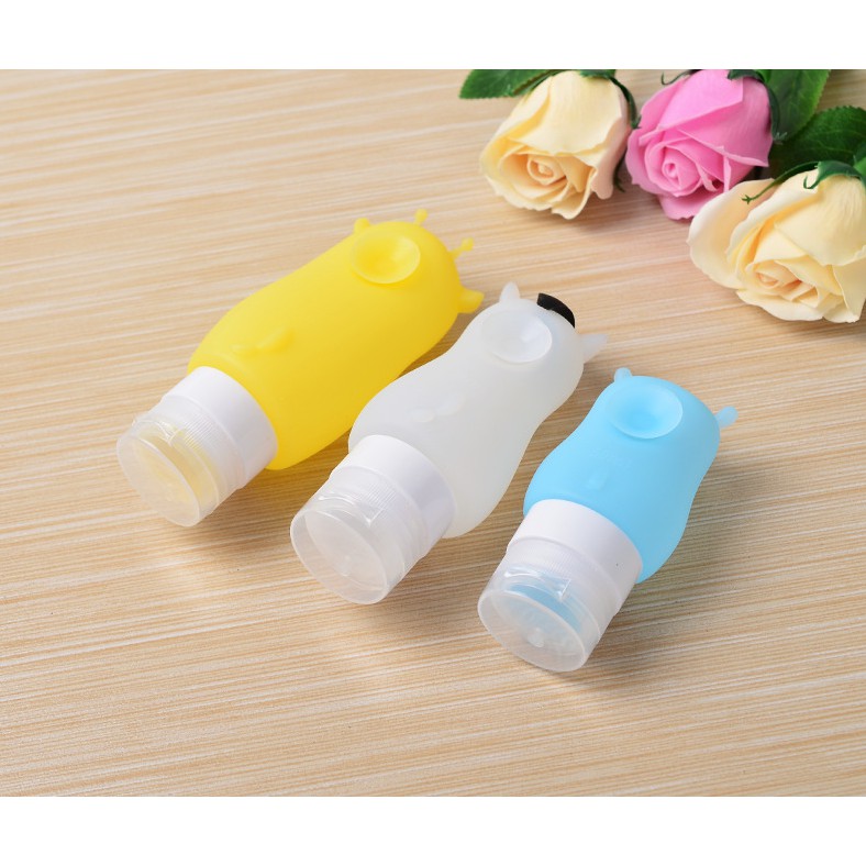 Lọ chiết mỹ phẩm du lịch Silicon Thú Cute 50ml, 70ml, 90ml