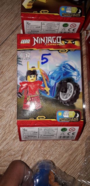 Set 8 hộp LegoNinjago xe mô tô bằng nhựa rất đẹp 1973 trọn bộ