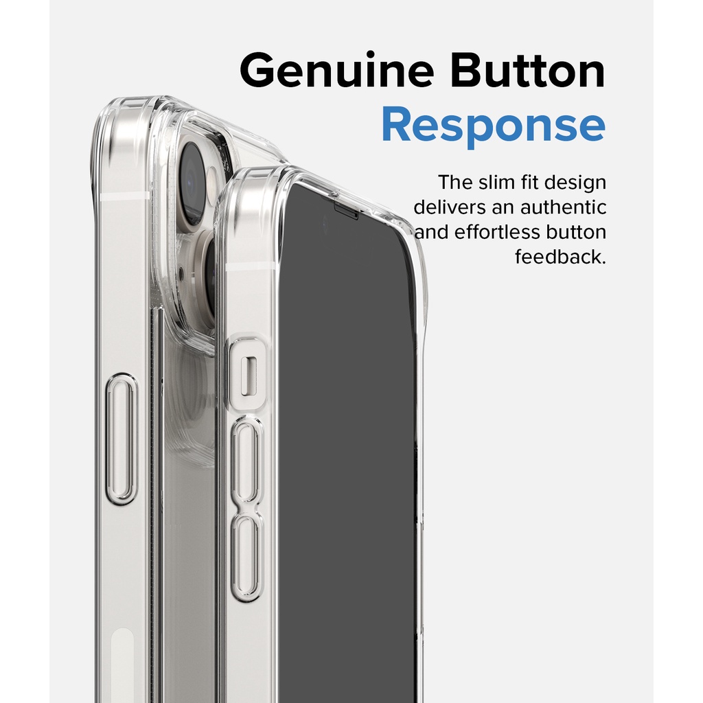 Ốp điện thoại RINGKE pha lê tự nhiên trong suốt cứng thích hợp cho iPhone 14 Plus 14 Fusion