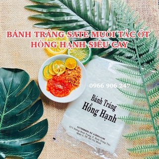 Bánh Tráng Sate Tắc Hồng Hạnh - chấm sốt me - bơ đậu phộng hành phi