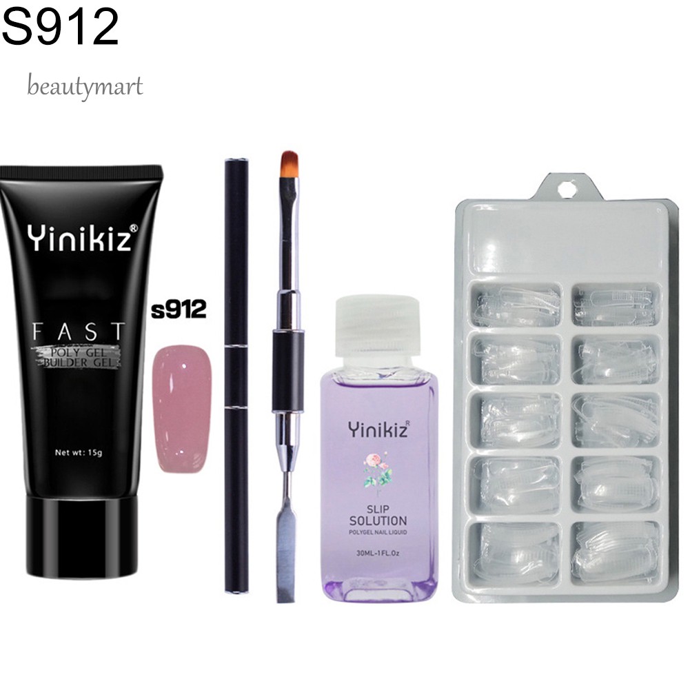 [Hàng mới về] Bộ gel đắp mỏng kèm dụng cụ làm móng chuyên dụng