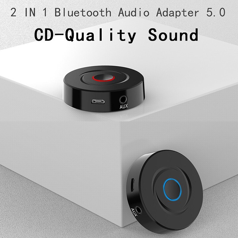 USB Bluetooth 5.0 (2in1) BT TX6 , Thiết bị thu phát Bluetooth 2 trong 1 BT TX6