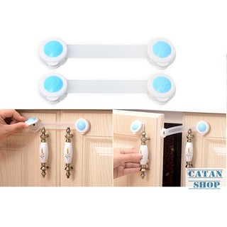Bộ combo 2 dây đai khóa tủ lạnh, ngăn kéo bảo vệ an toàn cho bé, trẻ em BB06-KNT-D2