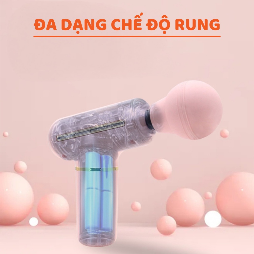 Súng Massage Hỗ Trợ Phục Hồi Cơ Bắp, Nhỏ Gọn,Hiệu Quả,Tiện Lợi