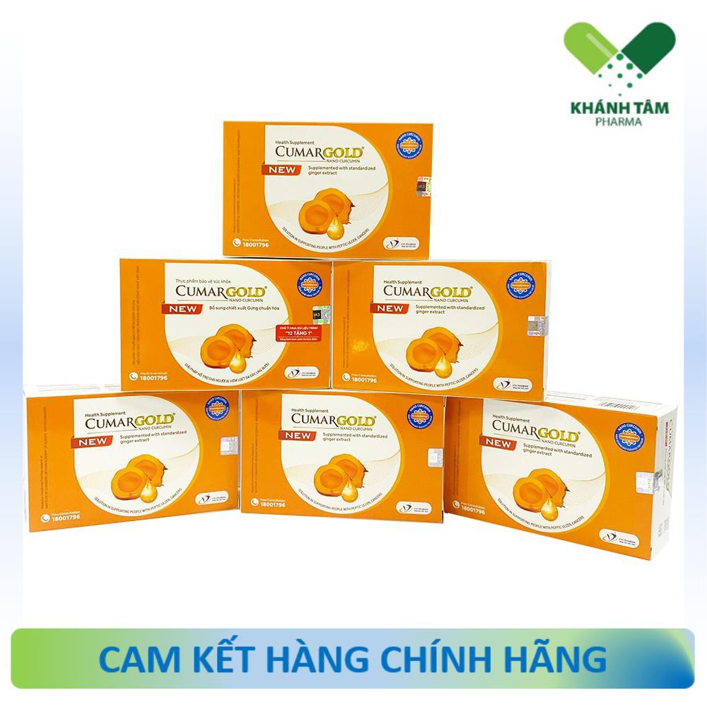 Cumargold New 150gr hoàn toàn mới cùng Gừng chuẩn hoá tiên tiến cho viêm loét dạ dày tá tràng hộp 30 viên