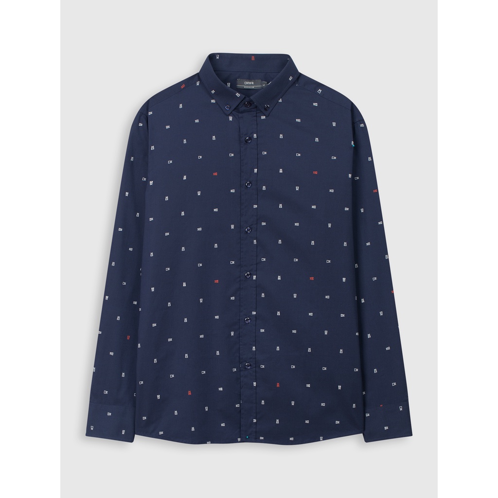  Áo sơ mi nam cotton họa tiết chấm bi dài tay CANIFA - 8TH21S011 | BigBuy360 - bigbuy360.vn