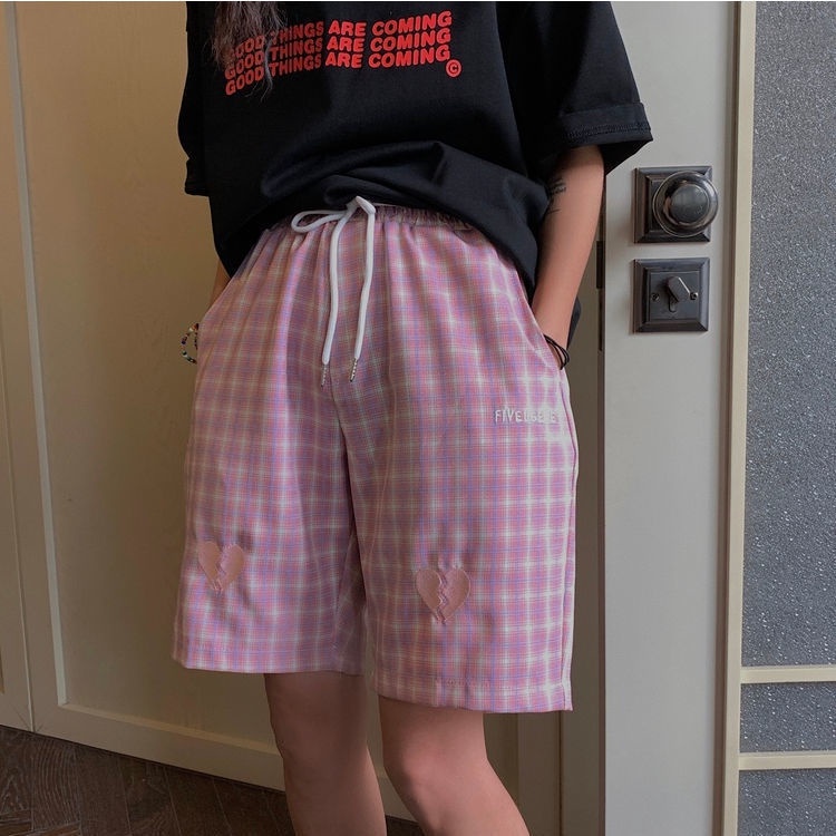 Summer Fashion Plaid Sports Pants For Women