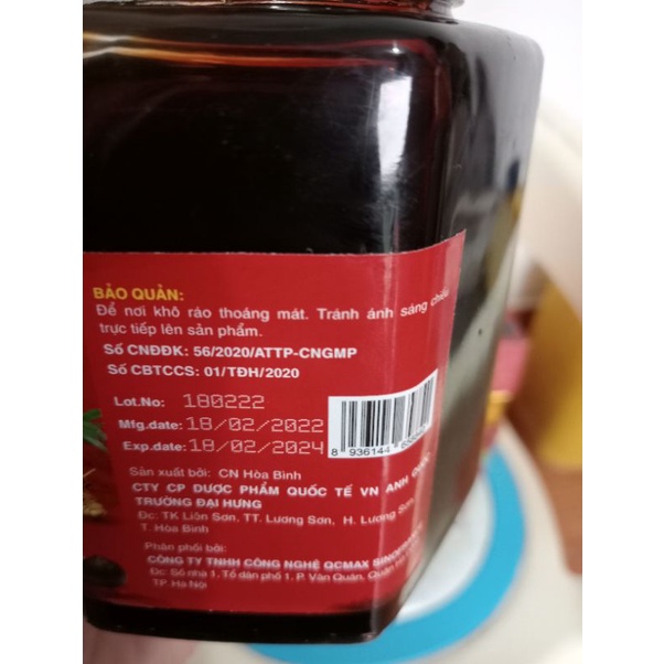 CAO ĐÔNG TRÙNG HẠ THẢO HỒNG SÂM ĐẾ VƯƠNG NGỌC LINH 600g - Tăng đề kháng, bồi bổ phục hồi sức khỏe