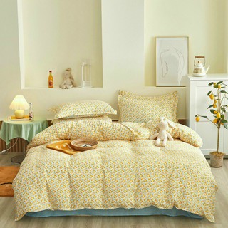 Set chăn ga gối Poly 4 món - kẻ