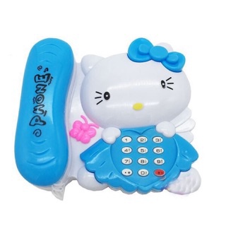 Điện thoại đồ chơi mèo kitty,doremon có nhạc cho cả bé trai và bé gái