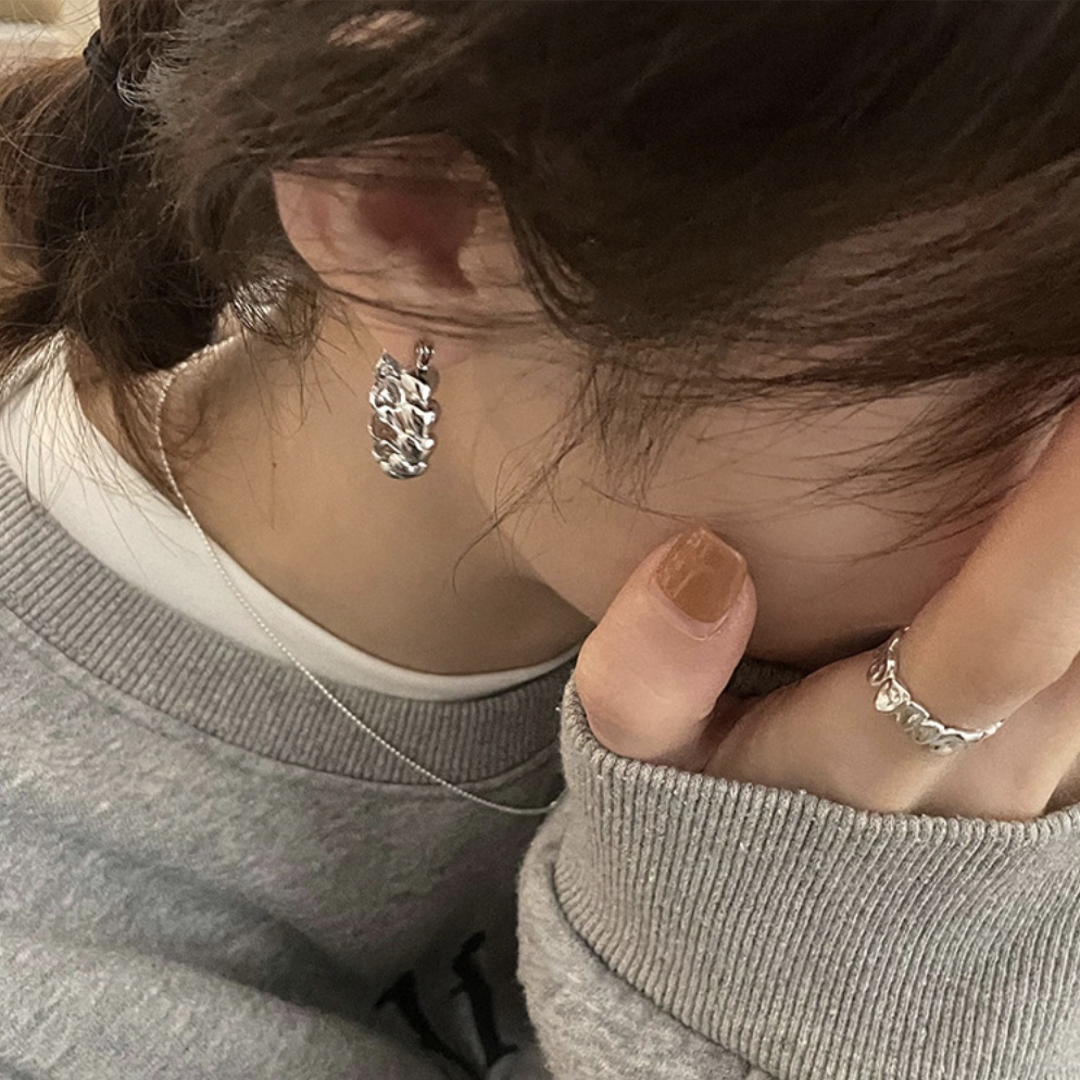 Hoa tai nữ đẹp khoen tròn vàng bạc xoắn phong cách nữ tính Hàn Quốc Boho