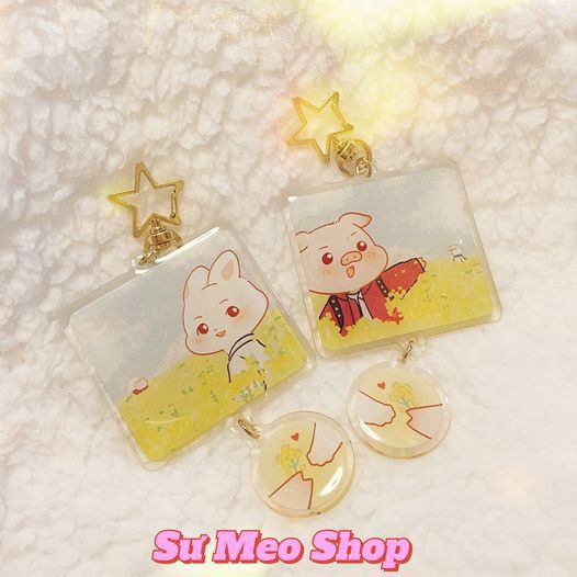 Móc khóa Heo Thỏ - Hoa Điền Sơ Ngộ - Vương Nhất Bác & Tiêu Chiến