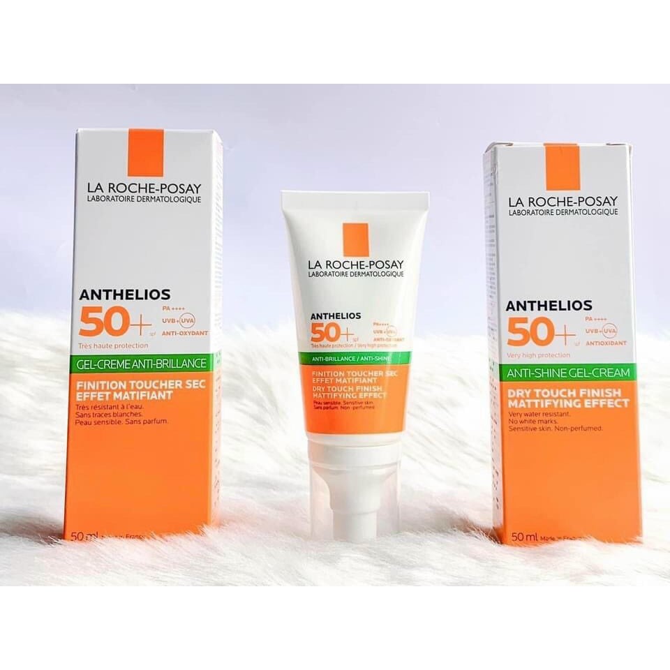 Kem Chống Nắng La Roche-Posay vạch xanh Anthelios Gel-Cream dành cho da dầu 50ml